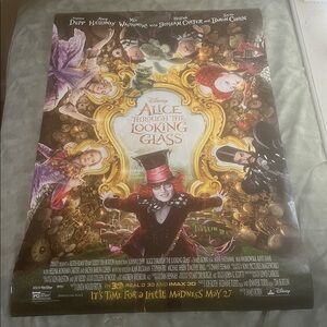 Alice Through the Looking Glass Movie Poster 27x40 2-Side Disney new Mad Hatter